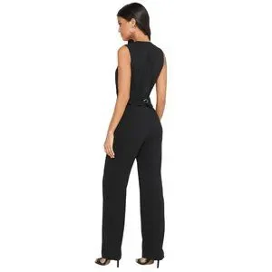 Reiss Pants Jumpsuits Reiss Valerie Plunge Jumpsuit In Black